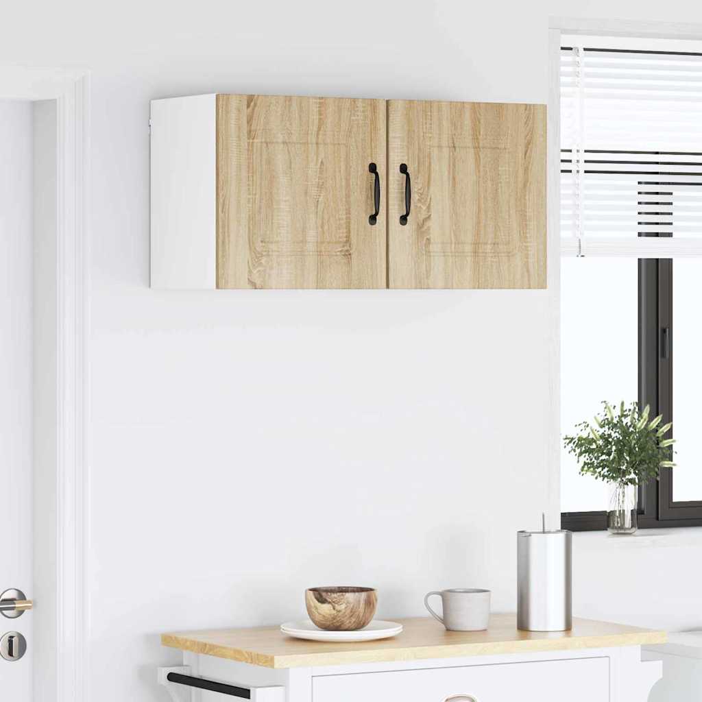Küchenhängeschrank mit Regal 2 pcs Sonoma-Eiche 40 x 31 x 40 cm